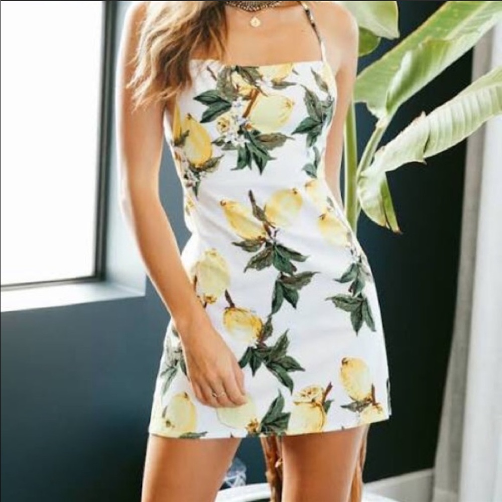 Hello Molly Rumor Boutique Lemon Print Dress